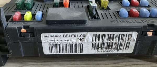 BSI CITROEN PEUGEOT SIEMENS 9657999680 S118085320 F – Image 2