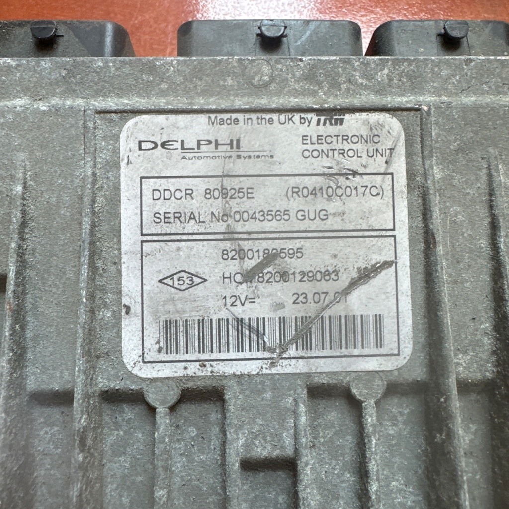 Calculateur moteur DDCR Renault Clio II 1.5 dCi - DELPHI - REF 80925E - HW 8200129063 - OEM 8200180595 – Image 2